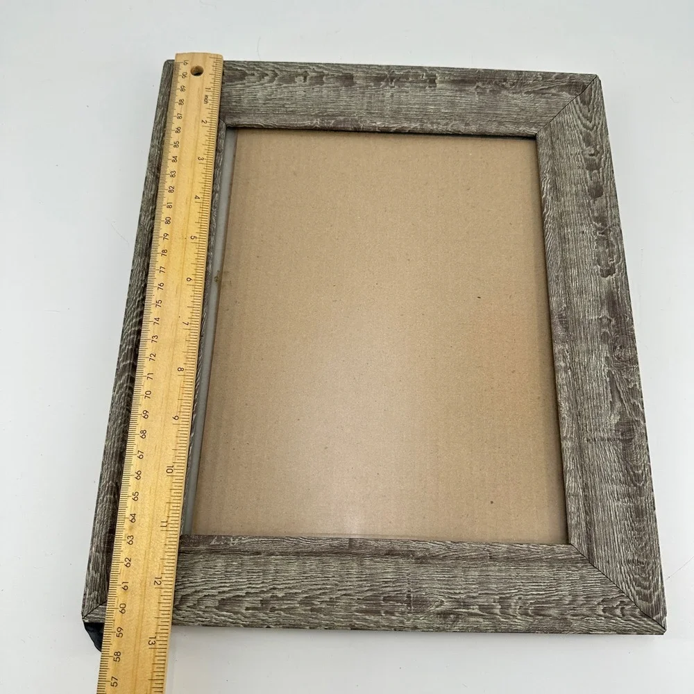 Rustic Gray Weathered Wood Grain 8x10 Picture Frame Tabletop Wall Mount